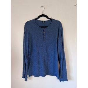 Vince Slub Cotton Long Sleeve Henley